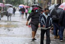 Las lluvias y chubascos continuarán este día en el territorio nacional