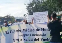 El CMH se une a las protestas en el Hospital Escuela