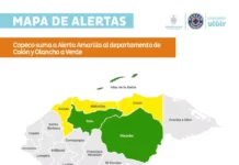 Copeco decreta Alerta Amarilla para el departamento de Colón y Alerta Verde para Olancho