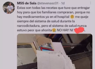 Médico publíca las recetas que entrega a pacientes debido a la escasez de medicamentos en el centro asistencial que labora