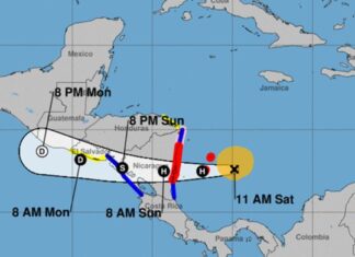 La tormenta Julia cambia su ruta al sur de El Salvador y piden vigilar la zona costera