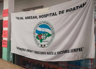 Enfermeras de Roatán solicitan apoyo a la presidenta Xiomara, ya que les deben siete meses de salario