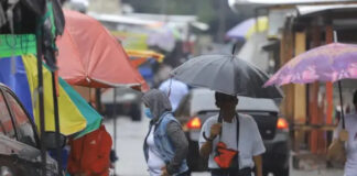 Pronostican lluvias y chubascos moderados para el territorio nacional