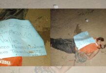 Asesinan a un hombre en Santa Bárbara y le dejan rótulo acusándolo de ladrón