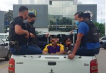 DPI captura en Tegucigalpa a dos supuestos gatilleros de la MS-13 con armas, chalecos antibalas y municiones