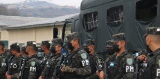 Más de 600 policías militares refuerzan seguridad en fronteras hondureñas para evitar ingreso de grupos criminales
