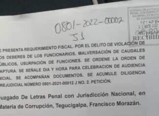 Dictan auto de apertura a juicio en contra de dos exfuncionarios del SANAA implicados en corrupción