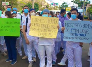 En paro de labores el personal médico del Hospital Escuela
