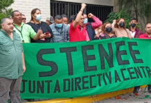 Sindicato de la ENEE realiza protesta por el despido de 250 empleados