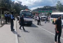Atentan contra conductor de bus rapidito en colonia Las Brisas de la capital