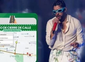 Cierre de calles en San Pedro Sula por concierto de Bad Bunny