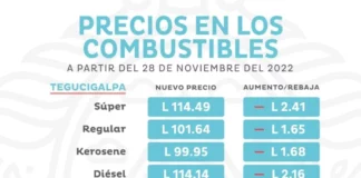 Precio de los combustibles bajarán a partir de la próxima semana