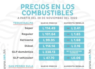 Precio de los combustibles bajarán a partir de la próxima semana
