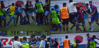El Olancho FC podría recibir fuertes castigos tras el zafarrancho al finalizar el juego ante Marathón