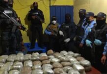 Policía Nacional incauta más de 200 paquetes de supuesta marihuana en la colonia Villanueva de Tegucigalpa