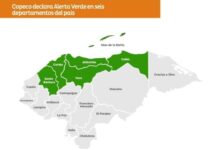 Copeco decreta Alerta Verde en seis departamentos del país por masa de aire frío y lluvias