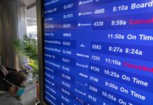 Más de 2,700 vuelos anulados en EE. UU. en nueva jornada de caos por el temporal