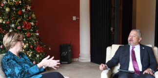 Embajadora Dogu y el canciller Reina se reúnen nuevamente para tratar temas de colaboración entre ellos la CICIH