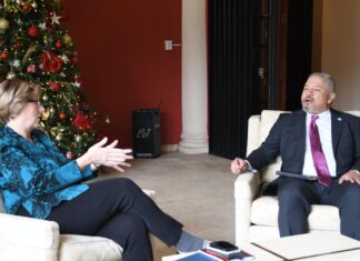 Embajadora Dogu y el canciller Reina se reúnen nuevamente para tratar temas de colaboración entre ellos la CICIH