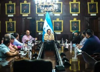 Mel Zelaya sentado en la silla presidencial, que el pie de foto lo ponga el pueblo, pide Esdras Amado López