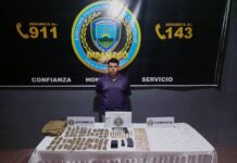 DIPAMPCO captura en SPS a un miembro de la pandilla 18 vinculado al tráfico de drogas