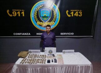 DIPAMPCO captura en SPS a un miembro de la pandilla 18 vinculado al tráfico de drogas