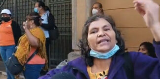 Empleados de Hondutel realizan toma en la Secretaría de finanzas exigiendo pago de salarios