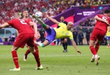 La tijera de Richarlison ante Serbia, elegido mejor Gol del Mundial 2022