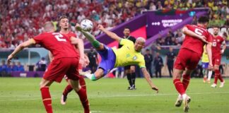 La tijera de Richarlison ante Serbia, elegido mejor Gol del Mundial 2022