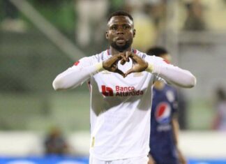 El colombiano Yustin Arboleda dio el triunfo al Olimpia en la final de ida ante Motagua