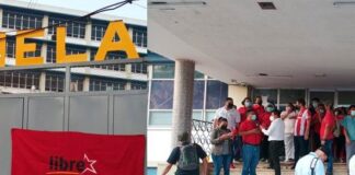 Lideres y activistas de diferentes colectivos del partido Libre exigen la destitución del ministro de Salud y del director del Hospital Escuela