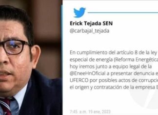 La ENEE presentará ante la Uferco nueva denuncia por corrupción en contrato de EEH