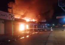 Incendio consume varios negocios en Mercado Nuevo de Choluteca