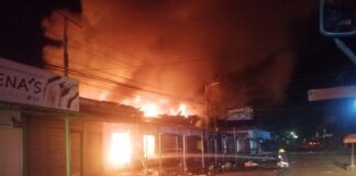 Incendio consume varios negocios en Mercado Nuevo de Choluteca