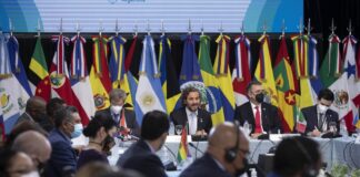 El canciller argentino recibe a los asistentes a la Cumbre de la Celac