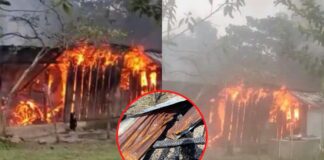 Hombre quema la casa de su suegra tras discusión en Lepaera, Lempira