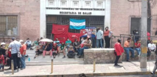 Colectivos de Libre se vuelven a tomar la Secretaría de Salud
