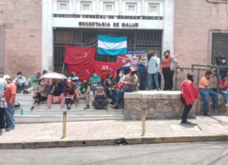 Colectivos de Libre se vuelven a tomar la Secretaría de Salud