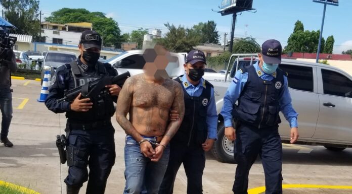 DIPAMPCO captura al cabecilla de la Mara MS-13, en Cofradía, Cortés