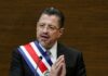 Presidente de Costa Rica dice que todos los días recibe amenazas de muerte