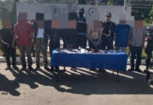 La DPI captura a siete presuntos miembros de la Mara Salvatrucha en El Progreso, Yoro