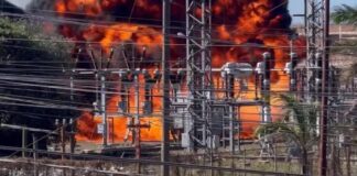 Voraz incendio consume transformadores de la ENEE en el sector de Amarateca