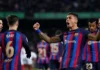 El Barcelona golea 3-0 al Sevilla y es más líder que nunca