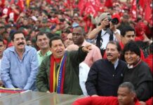 Mel Zelaya y Evo Morales visitan Venezuela por los 10 años de la muerte de Chávez