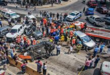 Un aparatoso accidente de tráfico deja 12 heridos y un muerto en El Salvador