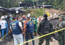 Sube a 11 los muertos por la explosión de una mina en Colombia