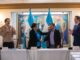 El Poder Ejecutivo y la Amhon firman un convenio para reparar unas 12 mil escuelas y seguridad alimentaria en el país