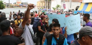 Migrantes en el sur de México denuncian acoso de la Policía previo a protesta