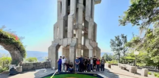 Alfombras de aserrín en El Picacho por primera vez e inauguran acuario