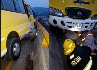 Conductor muere embestido por otro bus mientras reparaba su unidad en el anillo Periférico